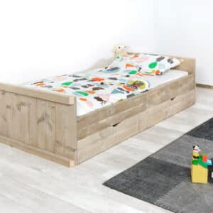 Steigerhouten bed Lakeside