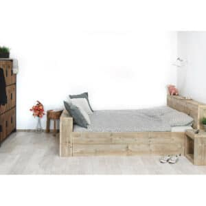 Steigerhouten bed Warwick