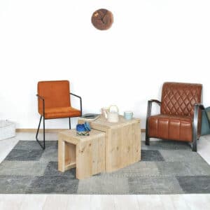 Steigerhouten salontafel Fleming