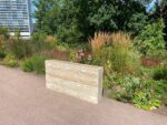 Steigerhouten plantenbak State met horizontale planken