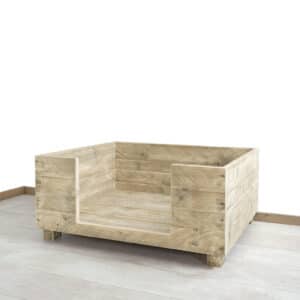 Steigerhouten hondenmand Hummer op pootjes