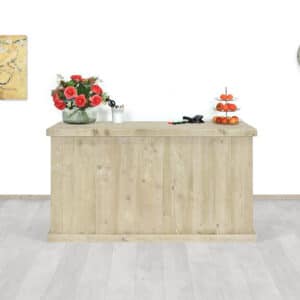 Steigerhouten toonbank Walla