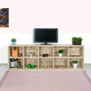 Steigerhouten vakkenkast Madison