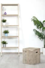 Steigerhouten krukje Ririe