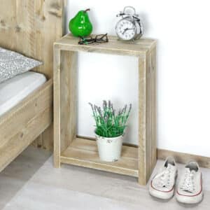 Steigerhouten nachtkastje Wayne