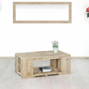 Steigerhouten salontafel Garland