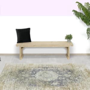 Steigerhouten bankje Aurora