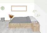 Steigerhouten bed Marlin