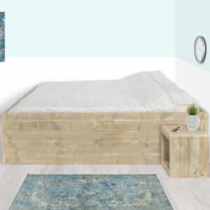 Steigerhouten bed Odessa