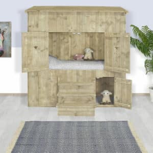 Steigerhouten bedstee Elko