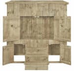 Steigerhouten bedstee