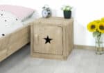 Steigerhouten nachtkastje Casper