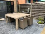Steigerhouten vierkante tafel Tampa