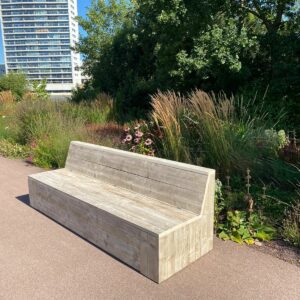 Steigerhouten bank Felida met opbergruimte