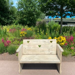 Steigerhouten tuinbank Riverbend