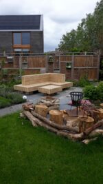 Steigerhouten design loungebank Randstad