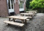 Steigerhouten picknick tafel Stokane