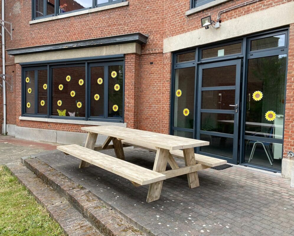 Steigerhouten picknicktafel Stokane