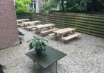 Stokane steigerhouten picknick tafel