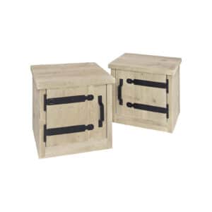 Steigerhouten nachtkastje Limbo