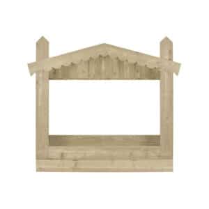 Steigerhouten bedstee Den Haag