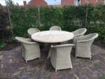 Steigerhouten Ronde Tafel Bluff
