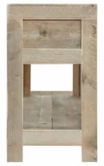 Steigerhouten badkamermeubel met 2 laden Spur