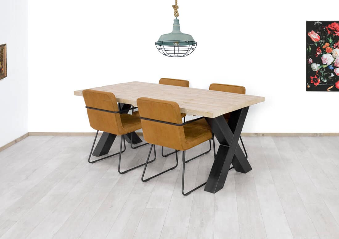 Steigerhouten tafel Bangor