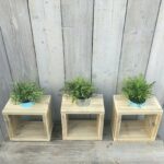 Steigerhouten bloemenhouder Troy