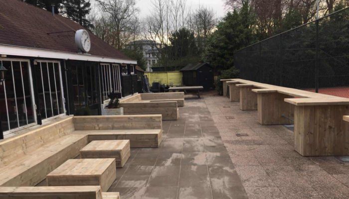 Steigerhouten massieve loungeset Superior