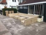 Steigerhouten massieve loungeset Superior