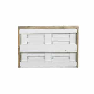 Steigerhouten bloembak Andale met etage en landelijke uitstraling