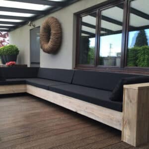 Steigerhouten loungebank Tucson