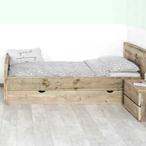Steigerhouten bed Destin