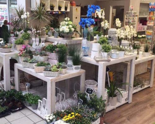 Steigerhouten presentatiemeubels voor winkel