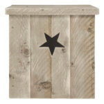 Steigerhouten nachtkastje Vidor