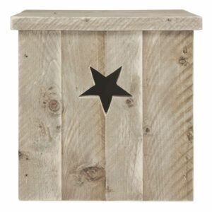 Steigerhouten nachtkastje Vidor