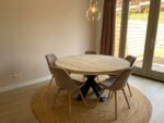 Steigerhouten tafel Kona met spiderpoot