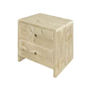Steigerhouten nachtkastje Casar