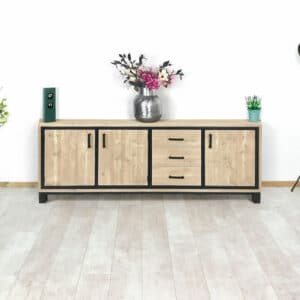 Steigerhouten industrieel TV meubel Lowes