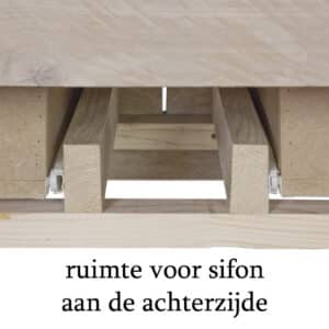 Sifon aan achterzijde