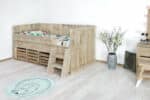 Steigerhouten bed Bovey
