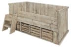 Steigerhouten bed Bovey