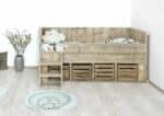 Steigerhouten bed Bovey