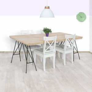 Steigerhouten tafel Zenia