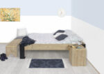 Steigerhouten bed Canby