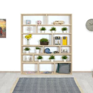 Eikenhouten vakkenkast Arion