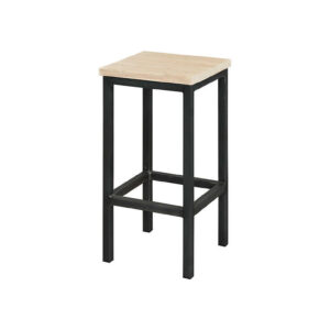 Steigerhouten barkruk Macon met industrieel frame