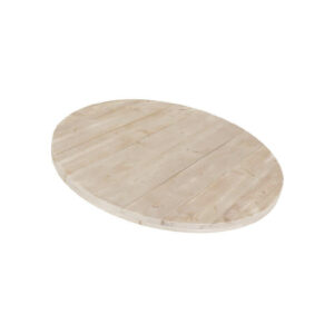 Steigerhouten rond tafelblad 6 cm