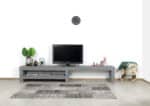 Betonlook TV meubel Dulce met middensteun